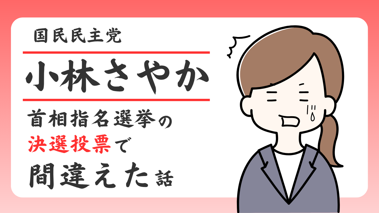 ニューヒロイン誕生？小林さやか氏が決選投票でやらかした話のアイキャッチ画像