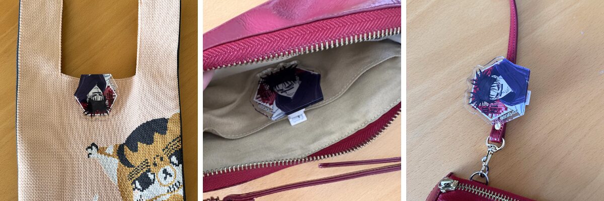 バッグにつけてみた