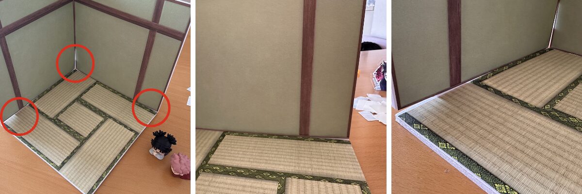 組み立てたけどスキマが気になる