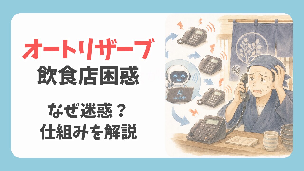オートリザーブに飲食店困惑！迷惑な理由は？仕組みをわかりやすく解説